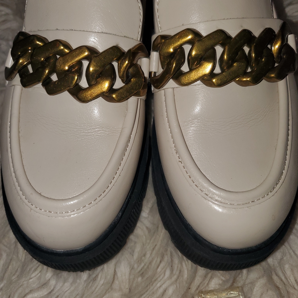 Limelight Cream Kendall Gucci Style Chain Loafer Platform Size 6 Worn Only 3x